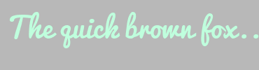 Image with Font Color BFFFDD and Background Color B8B8B8